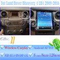 thumbnail image 3 of Android 13 para Land Rover Discovery 4 LR4 2009-2016 Radio para automóvil Multimedia automotriz Pantalla Tesla Carplay Bluetooth automático GPS 4G, 3 of 5