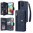 thumbnail image 1 of Case for Samsung Galaxy A70/A70S Magnetic Leather Zipper Wallet Cover Card Holder, 1 of 5