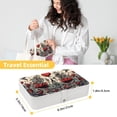 thumbnail image 5 of Hearts Battle Portable PU Leather Jewelry Box with Removable Compartment, Bracelet Holder, and Jewelry Display, 5 of 6