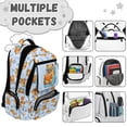 thumbnail image 5 of Aplkyhs Cute Capybara School Backpack Set 4Pcs with Lunch Box Pencil Case Water Bottle Holder with Strap Portable Lunch Bag for Elementary Primary Middle School Bookbag, 5 of 7