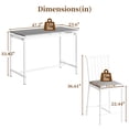 thumbnail image 6 of Counter Height Table Set with 4 Chairs, LEGAHOME Bar Dining Table Set for 4, 5 Piece Breakfast Nook Pub Dinntte Set for Kitchen Apartment Bistro, Gray, 6 of 10