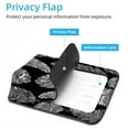 thumbnail image 3 of Square 2Pack PU Leather Boho Bohemia Cruise Luggage Tag with Privacy Cover and Stainless Steel Ring - Suitable for Travel Handbags Backpacks Luggage Tags, 3 of 6