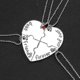 thumbnail image 4 of Juego de 4 collares de la amistad Yuxing rompecabezas en forma de corazón, 4 of 4