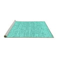 thumbnail image 2 of Ahgly Company Machine Washable Indoor Rectangle Abstract Turquoise Blue Contemporary Area Rugs, 8' x 12', 2 of 4