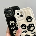 thumbnail image 6 of Cat Claws Cute Fall Winter Theme Plush Furry TPU Case Compatible with iPhone Case (iPhone 14,Black), 6 of 7
