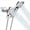 Chrome, variant on AUKTOPT Filtered Dual Shower Head Combo, High Pressure Shower Heads with Single-Handle Mixing Valve, Wall Mount Complete Shower Set, Matte Black