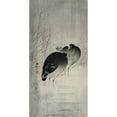 thumbnail image 3 of Koson, Ohara 14x24 Black Modern Framed Museum Art Print Titled - Moorhills between reeds, 3 of 5