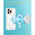 thumbnail image 5 of Case for iPhone 15 Pro Case [Compatible with MagSafe] with White Pearl Design, Cute Clear Phone Cover for Women Girls and Men, Slim Bumper with Mother of Pearl Shell Pattern, 5 of 5