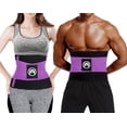 thumbnail image 4 of Cinturón de entrenamiento de cintura Moolida, talla pequeña, 61 a 71 cm, color morado, 4 of 7