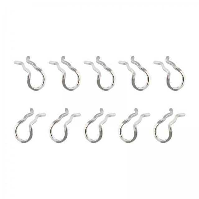 2x10 Piezas Clips De Resorte De Retención Clips De Resorte De Presión De Fijación Portátiles Plata