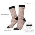 thumbnail image 4 of Pofeuu Rose Gold Marble Texture Print Crew Socks, Adult Running Hiking Socks for Youth and Adult, 4 of 6