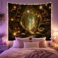 thumbnail image 2 of Forest Winding Stone with Pathway Recedes Into Luminous, Mystical Fantasy for Space Lovers, Galaxy Room Decor, Mother'S Day Gift, Tapestry Wall Hanging for Bedroom and Dorm, 2 of 7