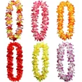 thumbnail image 2 of Hawaiian Flower Necklace Leis Artificial Garland Hawaii Beach Party Decoration Fancy Dress Luau     Wedding Birthday Cosplay, 2 of 9