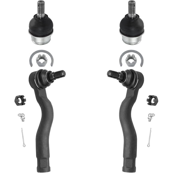 Detroit Axle - Front 4pc Suspension Kit for 07-21 Toyota Tundra 08-22 Sequoia, 2 Outer Tie Rods 2 Lower Ball Joints 2009 2010 2011 2012 2013 2014 2015 2016 2017 2018 2019 2020 Replacement