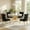 46.85" Gold White Table, variant on 5-Piece Round Dining Set, Modern 46.85" Round Faux Marble Table with X-Shaped Stainless Steel Base and 4 Velvet Dining Chairs with Tufted Backrest, for Dining Room, Kitchen