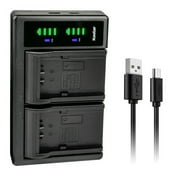 Kastar CGR-D28 LTD2 USB Battery Charger Replacement for Panasonic NV-MX300, NV-MX300EG, NV-MX340, NV-MX350, NV-MX500, NV-MX1000, NV-MX2000, NV-MX2500, NV-MX3000, NV-MX5000, NV-RX11EG