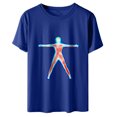 thumbnail image 4 of Camiseta holgada de manga corta con estampado de mueca retro para hombre y mujer Pompotops hfajkhk138937, 4 of 6