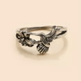 thumbnail image 2 of Fatty Farmer minimalist creative design personalized fashion ring engagement ring, silver, 2 of 4