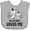AC-Heather Grey, variant on Inktastic Zebra My Granny Loves Me Boys or Girls Baby Bib
