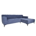 thumbnail image 2 of Sofá Esquinero Derecho Tapizado en Tela Azul Resistente a Uso Rudo. Estructura de Madera Sólida, 2 of 8