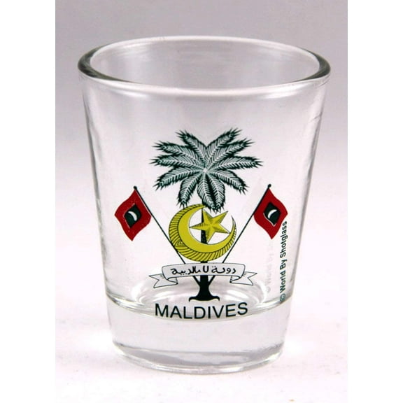 Maldives Coat Of Arms Shot Glass