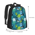 thumbnail image 2 of Balery Shark And Leaves Backpack for Men and Women - Durable 600D Oxford Cloth -Large Capacity, Water-Resistant School, Travel, and Hiking Bag, 2 of 9