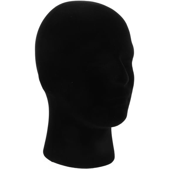 Topbathy Black Mannequin Head Hat Stand with Stable Base for Baseball Hat Display and Storage