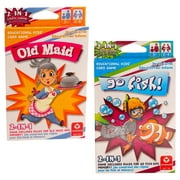 Treasure Co Trio Children Classic Card Games (2 Decks, Old Maid, Go Fish, Memory Match) Good for Beginners Family Time Kids Assorted Playing