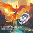 thumbnail image 5 of Wolf Ring 925 Sterling Silver Yin Yang Ring Witcher Medallion Cross Rings for Men Viking Wolf Jewelry Christmas Birthday Gifts Unisex, 5 of 6