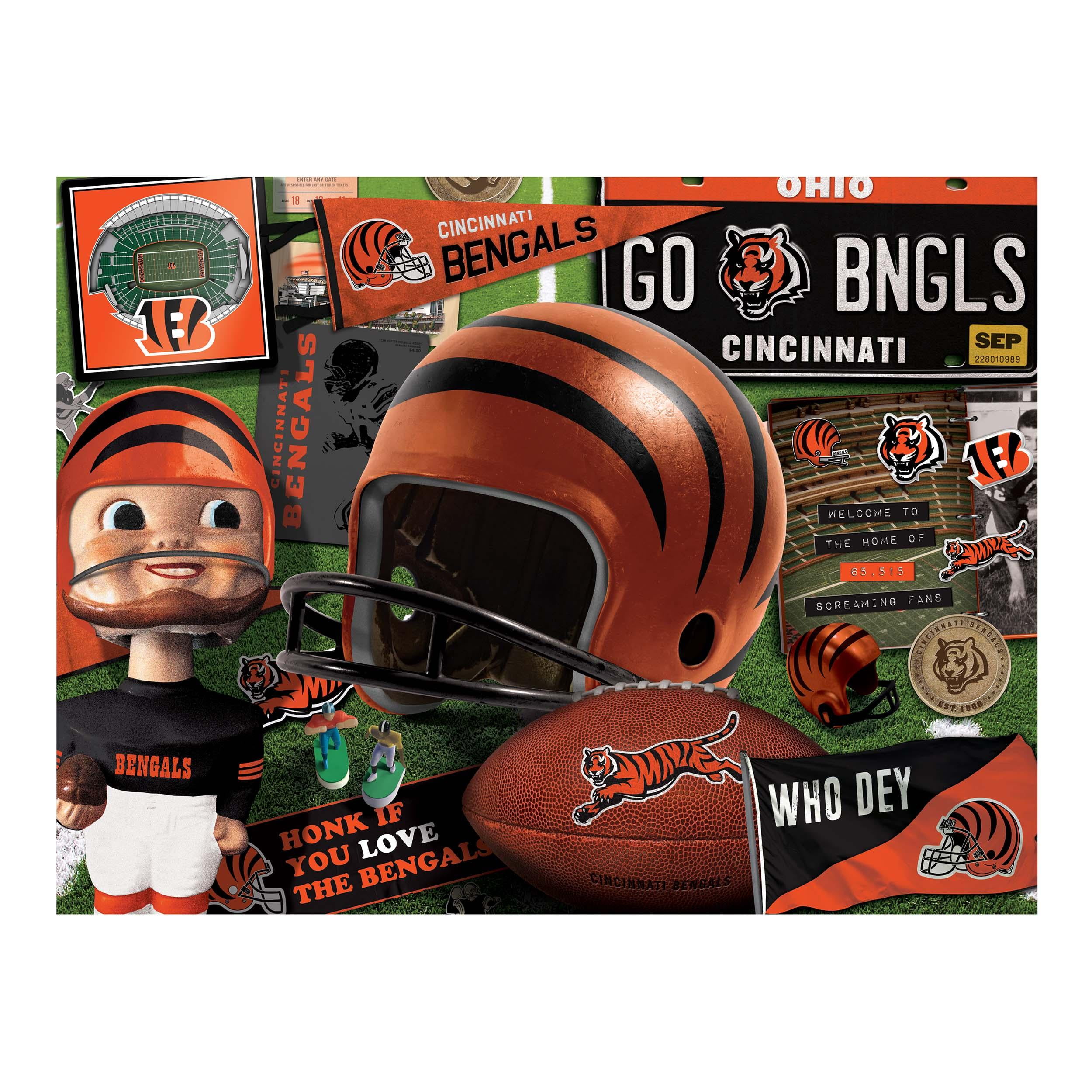 YouTheFan NFL Cincinnati Bengals Retro Series Puzzle – 500 PC