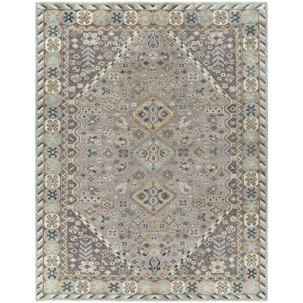 Hauteloom Boroon Wool Living Room, Bedroom Area Rug Traditional