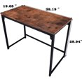 thumbnail image 4 of Console Table Bureau Bureau à Domicile Bureau d'Ordinateur pour Entrée Noir et Brun Rustique, 4 of 5