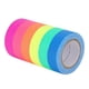 thumbnail image 2 of Cinta de tela de algodón fluorescente, 6 unidades, luminosa, mate, de alta viscosidad, para decoración., 2 of 10
