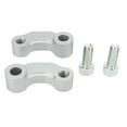 thumbnail image 3 of Wing Mirror Extension Mount, CNC Aluminium Rearview Mirror Extend Adapter  For Motorcycle Silver, 3 of 8