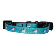 Unicorn Nylon Cat Safety Collar, Blue