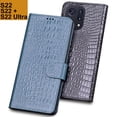 thumbnail image 2 of Funda para Samsung Galaxy S22 Ultra, cubierta de cuero de lujo para Samsung Galaxy S22, fundas de cuero genuino con tapa S22 + qym unisex, 2 of 2