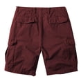 thumbnail image 6 of Nestiefly Men's Cargo Shorts with Pockets Casual Knee Length Lightweight Shorts Stretch Outdoor Hiking Travel Work Short Pants 2026 Wine 3XL, 6 of 6