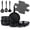 Black, variant on Vesteel 18Pcs Pots and Pans Set, Nonstick Cookware Set with Detachable Handles, Stackable Kitchen Cooking Set with Silicone Utensils Set, Induction Compatible & Oven Safe - Cream White
