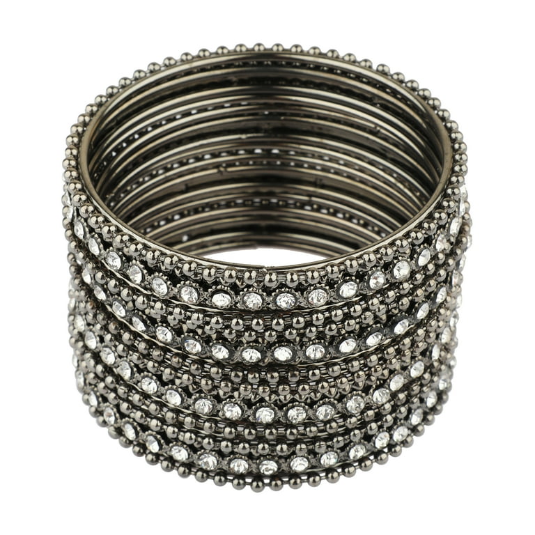 Oxidized metal bangles discount