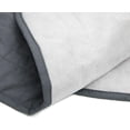 thumbnail image 5 of Marquess Tailored Bed Skirt King Size with Spilt Corner 14 inch Drop,Cotton Blended Quilted Bed Skirt Gray Color, 5 of 6