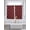 Dark Red, variant on Sky Blue Morocco 2 Panel Kitchen Curtains for Small Windows, Farmhouse Geometric Quatrefoil Grid Bathroom Tier Curtain, Short Window Treatment for Bedroom/Living Room 55"x36"
