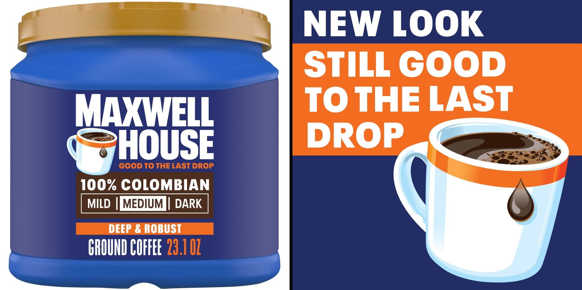 Maxwell House Cafe Cafe Vienna 9 oz & Maxwell House 100% Colombian Ground Coffee 23.1 oz