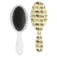 thumbnail image 2 of Paisley Vintage Hair Brush - Gentle Oval Bristle Brush for Women & Kids, No-Pull Frizz-Free Hair Styling Tool, 2 of 5