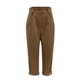 thumbnail image 7 of ShomPort Women's Casual Corduroy Pants, Elastic Waistband Comfy Loose Trousers with Pockets, 7 of 7