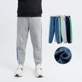 thumbnail image 4 of CONZONE Boys Baggy Sweatpants Wide Leg Sweat Pants for Child Elastic Waist Drawstring Back To School Fall Winter Athletic Jogger Pants with Pockets, 4 of 9