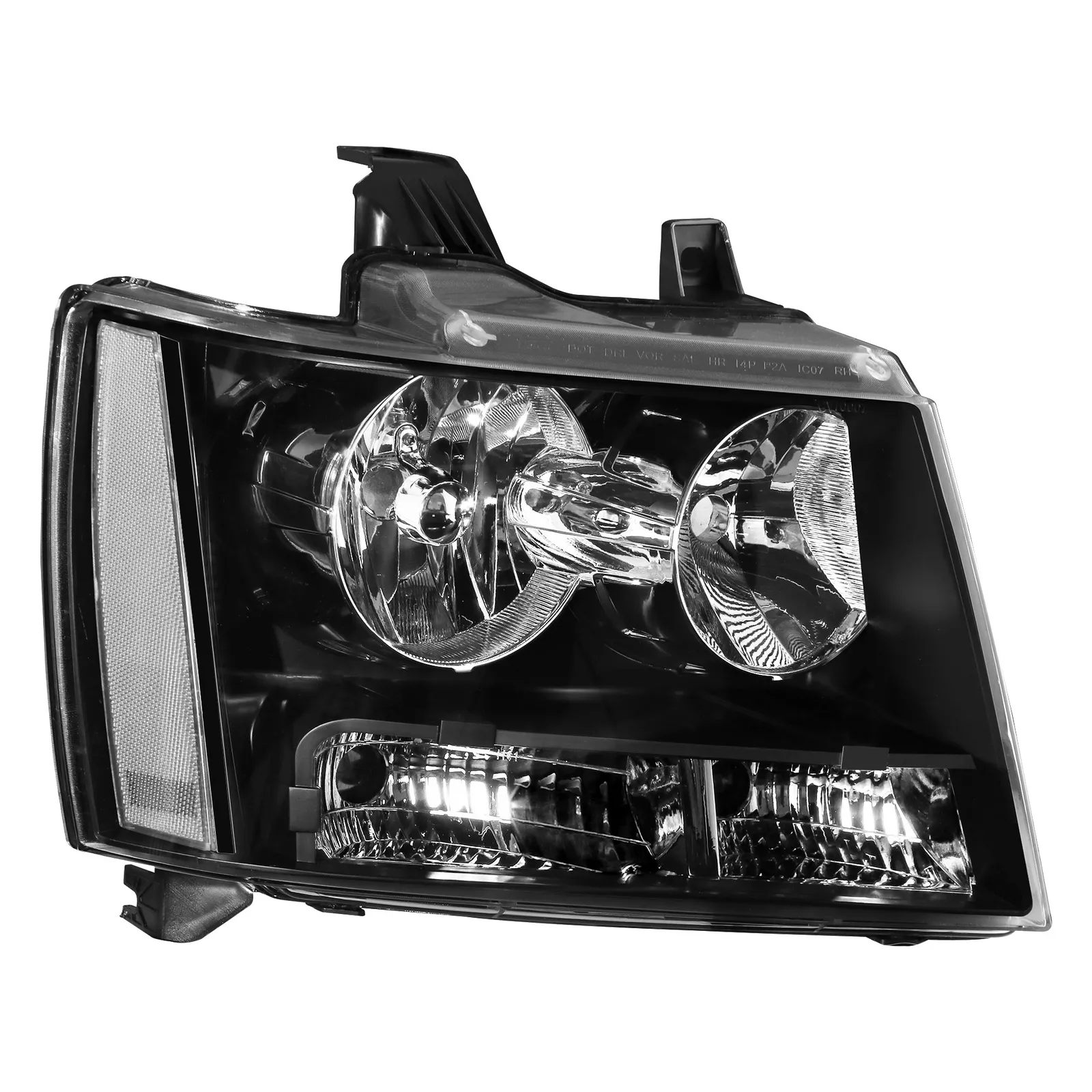 MOSTPLUS Headlights Assembly for 2007-2013 Chevy Suburban 1500 2500 Tahoe Avalanche