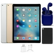 Open Box | Apple iPad Pro | 12.9-inch | 32GB | Latest OS | Wi-Fi Only | Bundle: USA Essentials Bluetooth/Wireless Airbuds, Case, Rapid Charger By Certified 2 Day Express