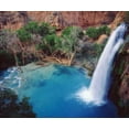 thumbnail image 2 of Talbot Frank, Christopher 30x26 White Modern Wood Framed Museum Art Print Titled - Arizona Havasu Falls in the Grand Canyon, 2 of 4