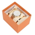 thumbnail image 1 of Women Bangle Watch Set, Quartz Watch Bangle Set Rhinestone With Exquisite Gift Box For Female, 1 of 8