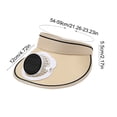 thumbnail image 4 of FEOLGEHLY Solar UPF Fan Cap, Solar Powered Sun Hats for Women Men, with Adjustable Headband and Lightweight Breathable Material, for Outdoor Activities Hiking, Camping, Khaki, 4 of 6